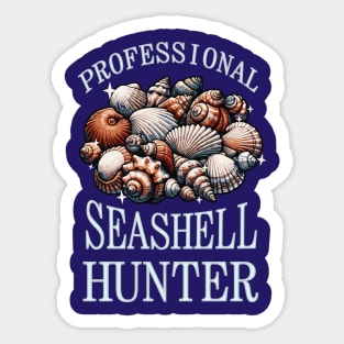 Professional Seashell Hunter Sticker